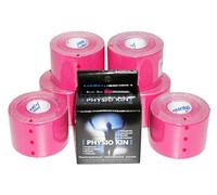 TAPING PHYSIOKIN Fuxia - Cerotto elastico Kinesio Tape Neuromuscolare Fisioterapia cm 5 x 5 m