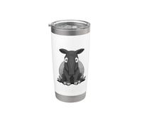 Tapiro comico divertente casual e stupefacente Bicchiere termico in acciaio inox doppia parete