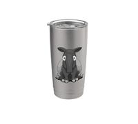 Tapiro comico divertente casual e stupefacente Bicchiere termico in acciaio inox doppia parete