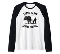 Tapiro è Il Mio Animale Spirituale Maglia con Maniche Raglan