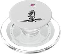 Tapiro triste con un cuore per la solidarietà e la comunità PopSockets PopGrip per MagSafe