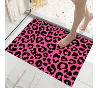 Tapis 3D De Cuisine Eleganti Macchie Di Ghepardo Animale Di Strada - Paillasson Antidérapant, Lavable En Machine Pour Décorations Salon Chambre L’Entrée Tapis De Bienvenue Rosa, 50X80Cm
