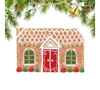 Tapis De Bienvenue Noël - Paillasson Di Natale Morbido, Antiscivolo, Tappeto D'Ingresso Decorativo con Design Di Casa di Natale, Confortevole, Accogliente, Uso Interno ed Esterno, per Ingresso, Soggio