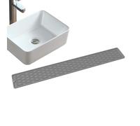 Tapis de séchage long, tapis de drainage in silicone - Égouttoir à vaisselle antidérapant | Tapis absorbant à séchage rapide avec surfac texturée pour évier, cuisine, salle de bain, comptoir
