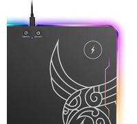 Tapis de souris Gamer L33T Gaming Kvennavagn RGB (Noir)