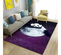 Tapis En Flanelle À Motif Panda Mignon Imprimé En 3D Ultra Doux Antidérapant Lavable Pour Jeu Idéal Pour Chambre Salon Couloir Bureau Et Décoration Intérieure Moderne (Colore 4,140x200cm)