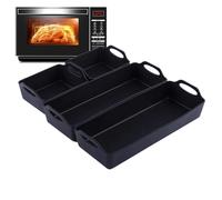 Tapis en silicone pour friggitrice à air, 4 placche de cuisson | Revêtement antiadhésif et réutilisable, idéal pour cuire cuisses de poulet, légumes, pâtisseries, hot-dogs et gâteaux, compatible avec