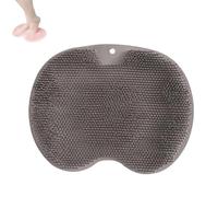 Tapis Exfoliant Pour Les Pieds En Silicone Mains Libres Solespa, Tapis Exfoliant Pour Les Pieds Pour La Douche Avec Ventouses Antidérapantes, Tampon Nettoyant Pour Le Dos Des Pieds (Noir)