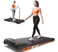 Tapis roulant 2 in 1 per camminare, tapis roulant da tavolo compatti con tapis roulant portatili inclinati, corsa e jogging, con una capacità di peso di 120 kg