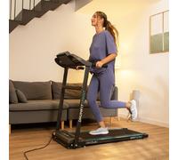 Cecotec Tapis roulant pieghevole DrumFit WayHome 1200 Sprint. 600 W, Da 1 a 12 Km/h, 12 Programmi, Pannello di controllo LCD, Superficie di corsa 100x40 cm, Ruote e Supporto per Dispositivi