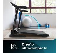 Cecotec Tapis Roulant Pieghevole DrumFit WayHome 1200 Runner Sprint. 1100 W, Da 1 a 12 Km/h, 12 Programmi, Pannello LED, Superficie di Corsa 110x40cm, Inclinazione Manuale, Ruote