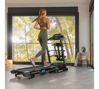 Cecotec DrumFit WayHome 1600 Obelia Ultraflex Pro 1500 W, Inclinazione Motorizzata, Superficie 130 x 42 cm, Sistema Ammortizzazione, Schermo, Cintura Massaggio, Nero