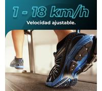 Cecotec Tapis roulant pieghevole DrumFit WayHome 1800 Runner Sprint. 2200 W, 1-18 Km/h, 12 programmi, pannello di controllo LCD, superficie di corsa 133 x 46 cm con ammortizzazione, inclinazione