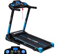 Tapis Roulant Elettrico 17km/h LCD Puls Casa 140kg THUNDER® ICON-BLUE