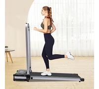 Tapis roulant elettrico per la casa, 2 in 1, tapis roulant pieghevole, portatile, con display a LED e telecomando, per la casa e l'ufficio, fino a 100 kg