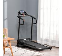 Tapis Roulant Elettrico Pieghevole Salvaspazio, Tapis Roulant Professionale con Display LCD, Velocità 0.8-10km/h e 12 Programmi, Potenza 500W, per Casa e Ufficio, Nero Description:Questo tapis roulant