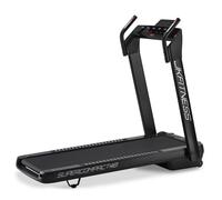 Supercompact 48 motore 2.0hp tapis roulant salvaspazio in 26 cm inclinazione elettrica + ricevitore cardio wireless + usb + mp3 - velocita 16 km/h - peso max utente 120 kg - piano corsa 130 x 48 cm cod.sc48-black - jk fitness versione 2020