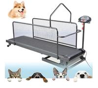 Tapis roulant per cani di taglia grande e media, attrezzatura per esercizi regolabile con display LCD e contapassi, uso interno/esterno, supporta fino a 99,8 kg