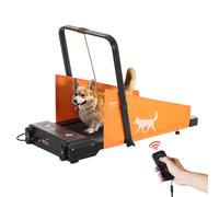 VEVOR Tapis roulant per Cani di Taglia M, capacità 90,7 kg, Macchina Elettrica per Correre per Cani, Tapis Roulant per Animali Domestici da Interno con Schermo LCD e Barra Pieghevole, Tapis Roulant