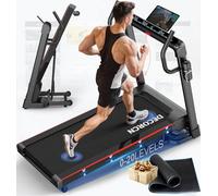 Tapis roulant professionale per la casa Decorcn, pieghevole, con inclinazione, motore silenzioso, piano di corsa di grandi dimensioni,WiFi, Bluetooth, APP, marchio di qualità tedesco