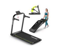 ZIPRO JOGGER Tapis Roulant Elettrico Pieghevole - Compatto, Schermo LED, Cardiofrequenzimetro, 12 Programmi, Supporto per Smartphone, Ruote di Trasporto, Motore 1.5 HP, Velocità 1-16 km/h