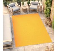 TAPISO Mono Tappeto da Esterno Giallo a Tinta Unita Resistente alle Intemperie per Patio Balcone Terrazza e Giardino Facile da Pulire UV Oeko Tex Certificato 80 x 150 cm