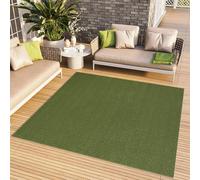 TAPISO Tappeto a pelo corto, per interni ed esterni, resistente ai raggi UV, colore verde, cachi, tinta unita, per soggiorno, camera da letto, cameretta dei bambini, moderno, certificato Öko-Tex 120 x