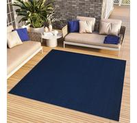 TAPISO Tappeto a Pelo Corto, per Interni ed Esterni, Resistente ai Raggi UV, in Tinta Unita, per Soggiorno, Camera da Letto, cameretta dei Bambini, Moderno, Certificato Öko-Tex 120 x 120 cm
