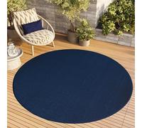 TAPISO Tappeto Rotondo a Pelo Corto, per Interni ed Esterni, Resistente ai Raggi UV, in Tinta Unita, per Soggiorno, Camera da Letto, cameretta dei Bambini, Design Moderno, Öko-Tex 160 x 160 cm