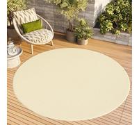 TAPISO Tappeto Rotondo a Pelo Corto, per Interni ed Esterni, Resistente ai Raggi UV, Tinta Unita, per Soggiorno, Camera da Letto, cameretta dei Bambini, Design Moderno, Öko-Tex 240 x 240 cm