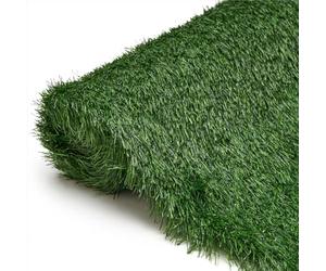 TAPISO Verde Erba Artificiale 40 mm a Metro - Prato Sintetico Denso & Realistico Verde Scuro - Resistente UV & Intemperie - Giardino, Terrazza, Balcone - Taglio su Misura 400 x 400 cm