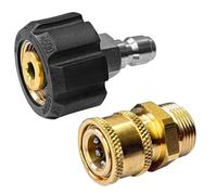 TAPKUA Set adattatore per idropulitrice M22 1/4" tubo Quick Connect Set, pistola collegamento rapido per tubi ad alta pressione