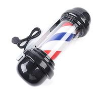 TAPMING Polo da Barbiere Professionale 20In Rosso Bianco Blu Luminoso Girevole Barber Pole Energia Lampada per Parrucchiere Salone Barber Polo Insegna da Parrucchiere LED Rotante
