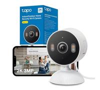 Tapo C113 2K 3MP Outdoor Camera Visione notturna a colori, Telecamera di sicurezza WiFi, IP65 Faretti, Free AI Baby Cry Detection CCTV Camera, Telecamere interne Sicurezza della casa, CCTV, Alexa