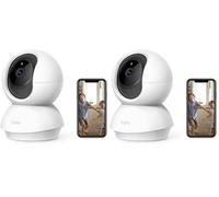 Tapo C210 Telecamera Wi-Fi Interno 2K(3MP), Videocamera Sorveglianza, Visione Notturna, Notifiche in Tempo Reale, Storage su Cloud, MicroSD fino a 512GB, Funziona con Alexa e Google Assistant