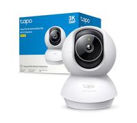 Tapo C230 3K 5MP Telecamera Wi-Fi Interno, Video Sorveglianza, Visione Notturna Avanzata, Rilevamento e Notifiche Intelligenti,Allarme acustico e luminoso integrato, Compatibile con Google e Alexa