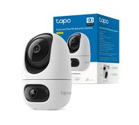 Tapo C245D Telecamera WiFi Interno Doppio Obiettivo 2K+2K, 360° PTZ