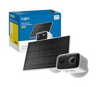 Tapo C400 KIT FHD Telecamera WiFi Esterno Solare Batteria 180 Giorni | Per Cancello, Vialetto e Garage, Visione Notturna a Colori, Rilevamento Persone, Allarme Sonoro e Luminoso, IP65