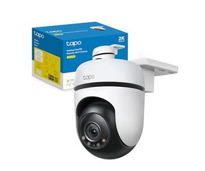 Tapo C510W Telecamera WiFi da esterno 2K 3MP, visione a 360°, visione notturna a colori, telecamera di sorveglianza IP, sensore di movimento, impermeabile IP65, audio bidirezionale, Alexa