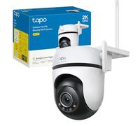 Tapo C52A 2K 4MP Telecamera WiFi Esterno Videocamera Sorveglianza 360° PTZ | Per Giardino e Ingresso, Visione Notturna a Colori Starlight, WiFi/Ethernet, Smart AI, Allarme Sonoro e Luminoso, IP66
