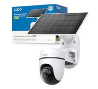 Tapo C610 KIT 2K 3MP Telecamera Wifi Esterno Senza Fili con Pannello Solare, 360° PTZ Videocamera Sorveglianza a Batteria 6700mAh, Rilevamento Umano, Visione Notturna a Colori, Tracciamento AI, IP65