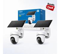 Tapo C610 KIT Telecamera WiFi Esterno 2K 3MP con Pannello Solare, 360° PTZ, 2pz