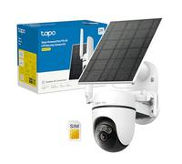 Tapo C615G KIT Telecamera Wi-Fi Esterno Senza Fili con Pannello Solare, con SIM 4G LTE, Pan/Tilt, 2K 3MP, Rilevamento AI Persone/Animali/Veicoli, Tracking 360°, Visione Notturna a Colori