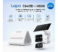 Tapo C645D KIT + H500 HomeBase - Kit di Sicurezza 2K con Doppio Obiettivo