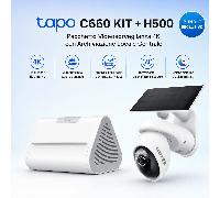 Tapo C660 KIT + H500 HomeBase - Kit di Sicurezza 4K con Archiviazione Locale