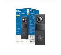 Tapo D205 Videocitofono 2K 3MP, Campo Visivo 160°, Rilevamento AI, IP54, Chiamata al Campanello, Alta Durata della Batteria da 5200mAh, Ricarica Veloce, Porta USB-C, Compatibile con Panello Solare