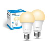 Tapo L510E Lampadina Wi-Fi E27, Funziona con Amazon Alexa e Google Home, 806 Lumen, 9W, Giallo Caldo Dimmerabile dall' 1% al 100%, 2700 K, Controllo da Remoto, Confezione da 2 Pezzi