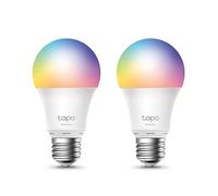 Tapo L530E Lampadina Smart WiFi E27 Multicolore 806lm 9W Alexa Google, 2pz | Per Soggiorno, Camera e Atmosfera, RGB Multicolore, Dimmerabile, Controllo da App, Programmazione Oraria, Alexa e Google