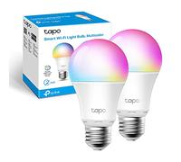 Tapo L530E Lampadina WiFi Intelligente LED Multicolore, E27, Lampadina Compatibile con Alexa e Google Home, 806 lumen, 8.7W, Senza hub richiesto, Controllo Remoto tramite APP, 2 pezzi