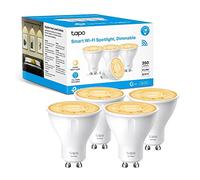 Tapo L610 Lampadina Smart WiFi GU10 Luce Calda 2700K 350lm Alexa, 4pz | Per Soggiorno e Faretti, Luce Calda 2700K, Dimmerabile 1%-100%, Risparmio Energetico, Controllo da App